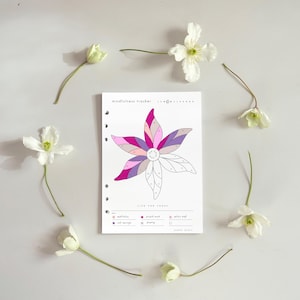 Mindfulnessjournal - Månadsrapport (Utskrivbar, PDF, Letter-storlek, A5)