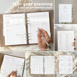 Ultimate Life Planner Bundle: 500+ PRINTABLE Pages, Daily, Weekly, Yearly Templates, 2026 Journal (A5, Letter size 8x11 ) image 5