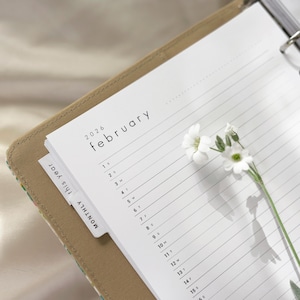 Eén regel per dag: afdrukbare plannerbijlagen - dagelijkse hoogtepunten - geheugendagboek (pdf, Letter-formaat, A5)