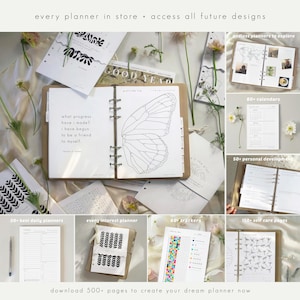 Ultimate Life Planner Bundle: 500+ PRINTABLE Pages, Daily, Weekly, Yearly Templates, 2026 Journal (A5, Letter size 8x11 ) image 19