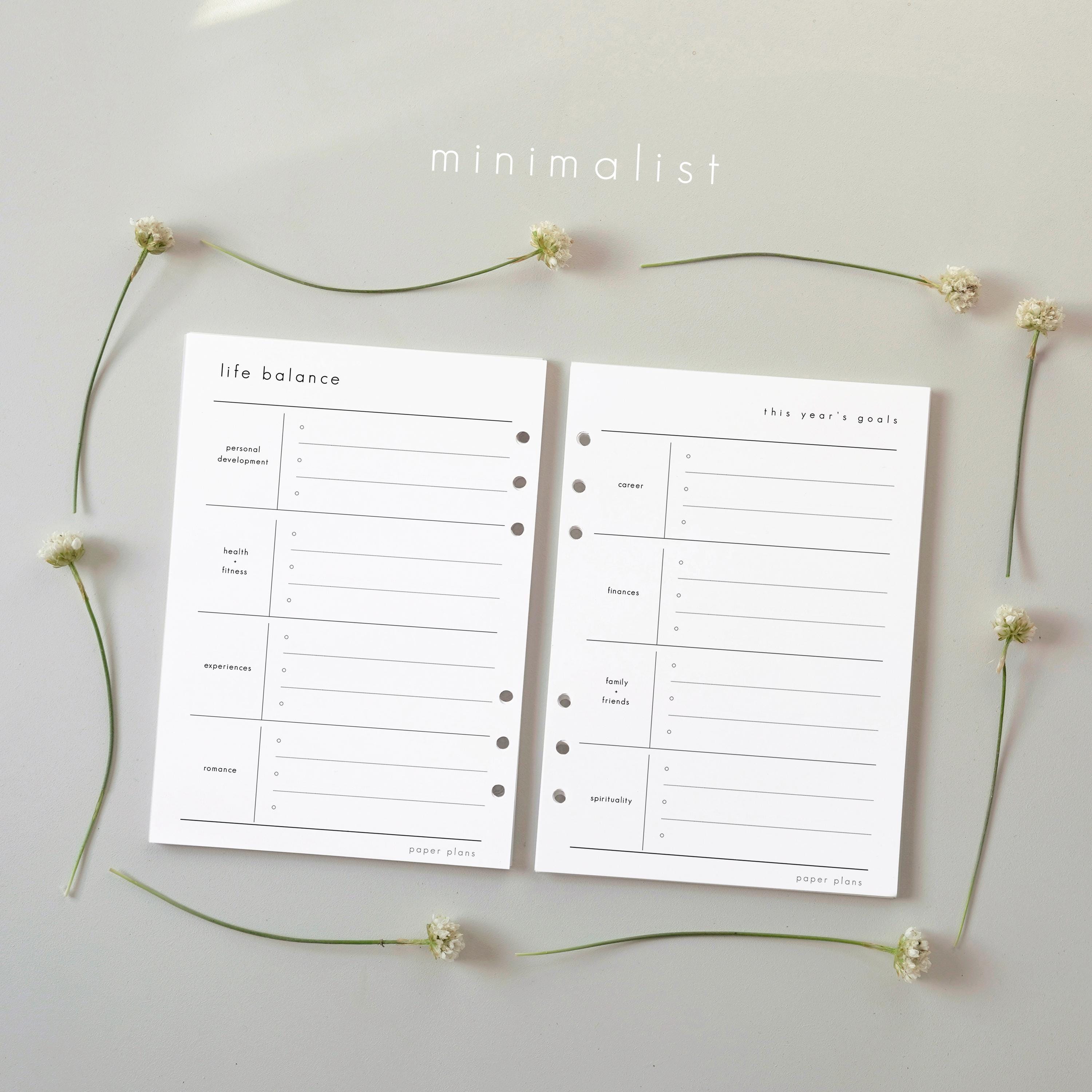 Life Balance Planner, 8 Areas of Life, Goal Planner (printable ...
