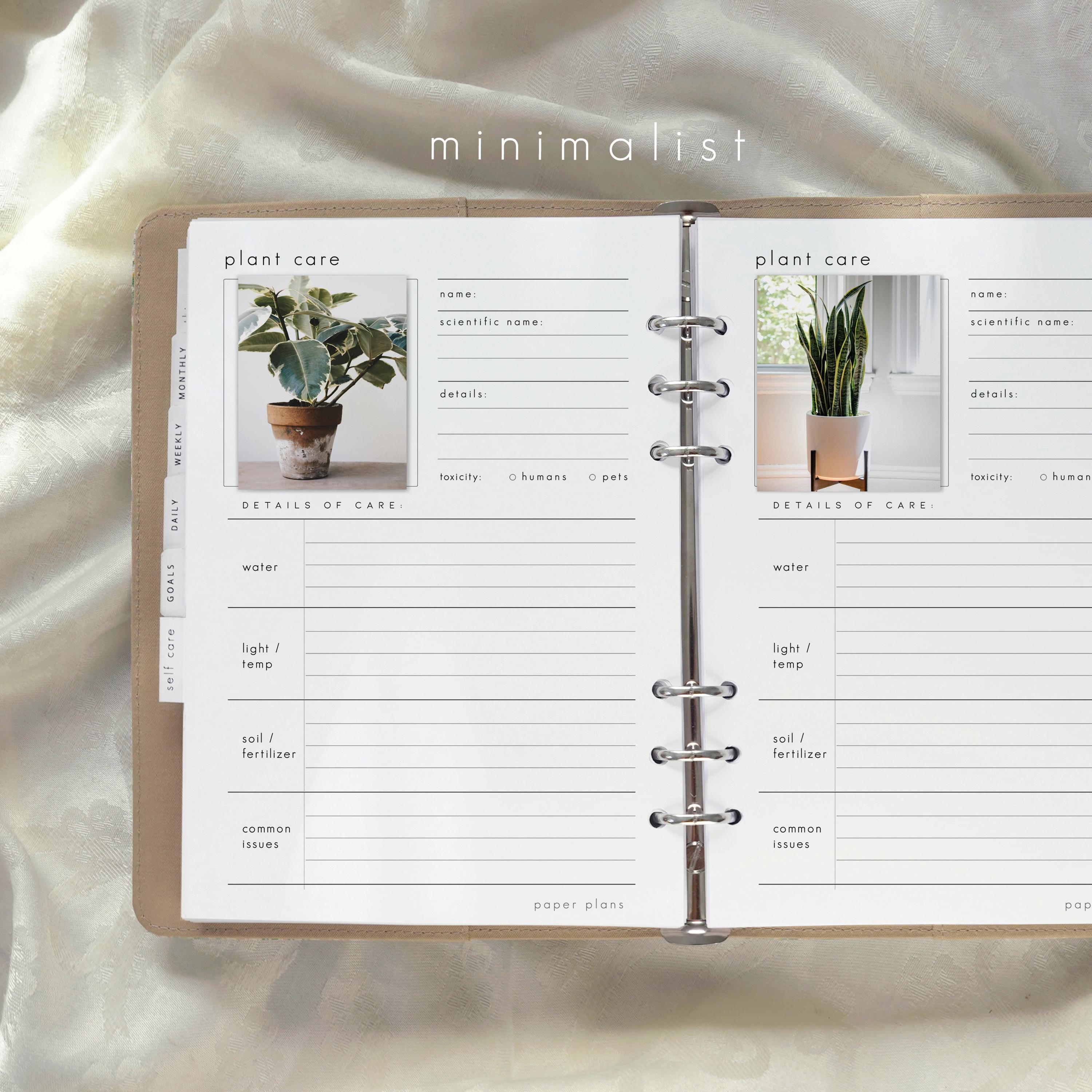 Zimmerpflanzen journal - Etsy.de