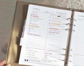 Minimalist Daily Planner Printable: To-Do List, Productivity, Schedule, Weather Tracker (PDF)