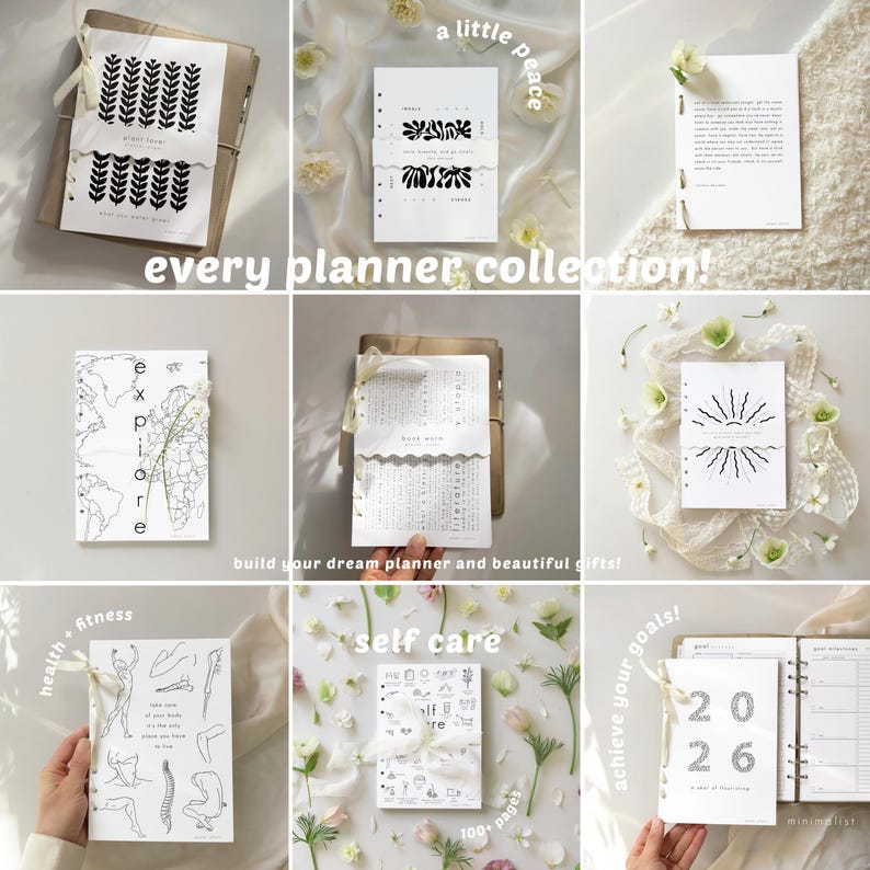 Ultimate Life Planner Bundle: 500+ PRINTABLE Pages, Daily, Weekly, Yearly Templates, 2026 Journal (A5, Letter size 8x11 ) image 8