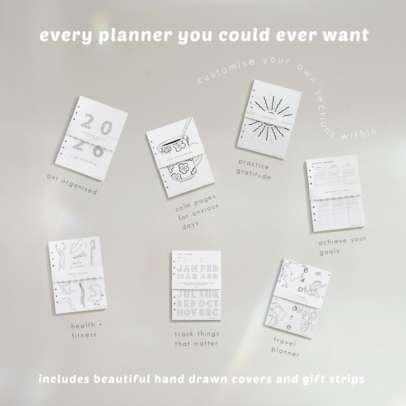 Ultimate Life Planner Bundle: 500+ PRINTABLE Pages, Daily, Weekly, Yearly Templates, 2026 Journal (A5, Letter size 8x11 ) image 13
