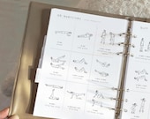 Home Workout Guides -  Exercise Planner Pages, Calisthenics ( Printable Planner- PDF)