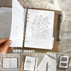 Ultimate Life Planner Bundle: 500+ PRINTABLE Pages, Daily, Weekly, Yearly Templates, 2026 Journal (A5, Letter size 8x11 )