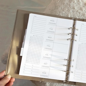 Minimalist Weekly Planner: Week At-a-Glance, Task List, Schedule, Weekly Plan (Printable, Letter Size, A4, A5) image 2