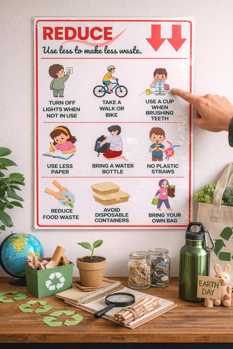 Reduce Reuse Recycle Compost Poster | Reduce Reuse Recycle Compost ...