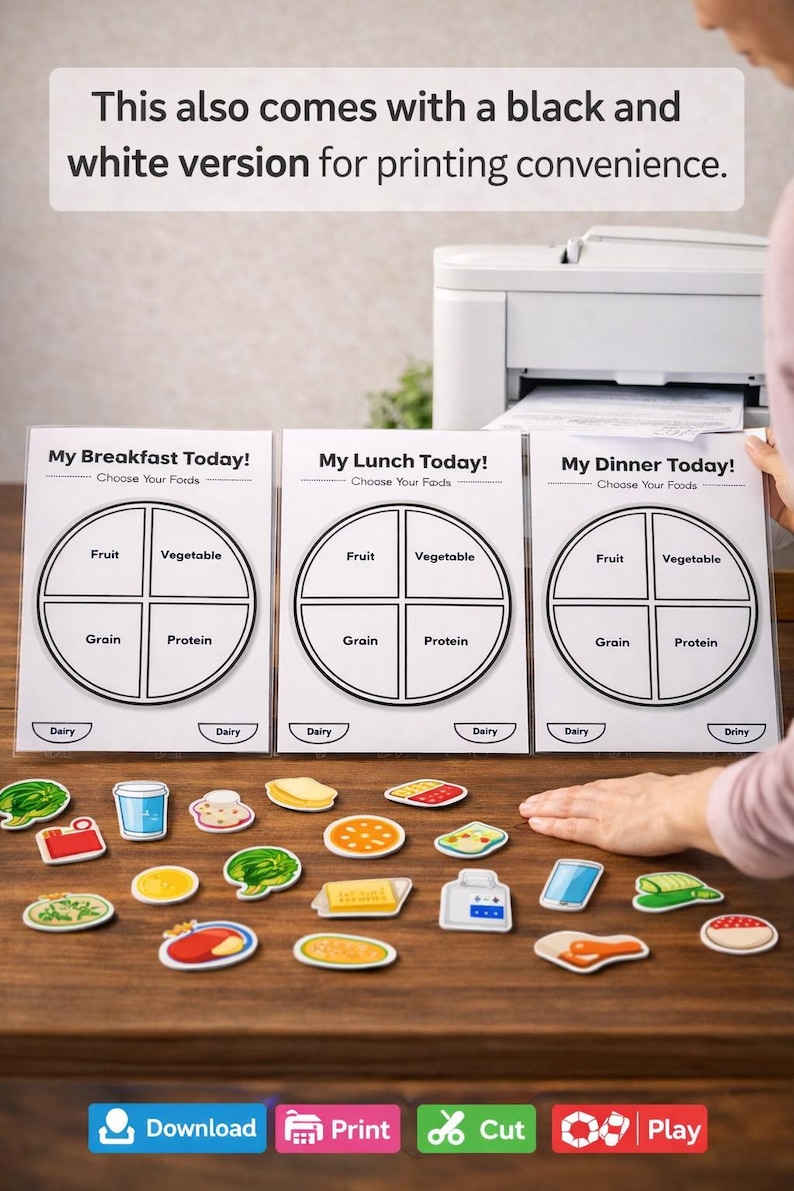 Building a Balance Meal | Food Group | Food Nutrition Activity for Kids ...