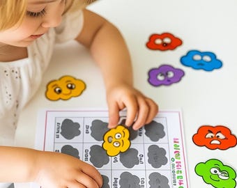 Gra w dopasowywanie emocji | Aktywność SEL dla przedszkolaków (PDF)