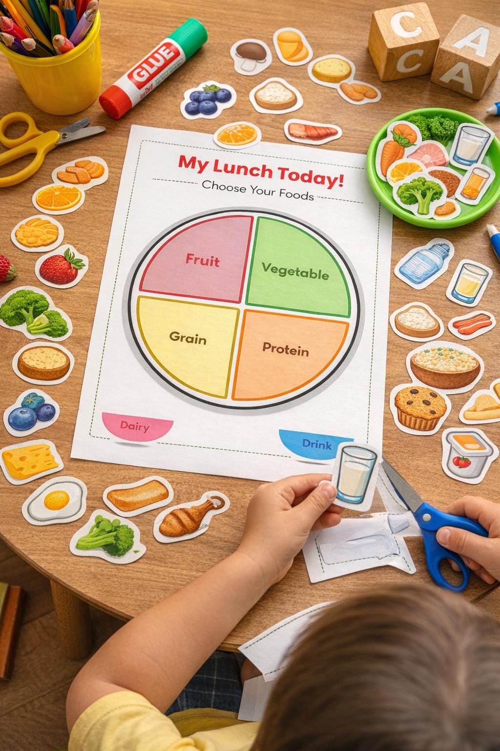 Building a Balance Meal | Food Group | Food Nutrition Activity for Kids ...