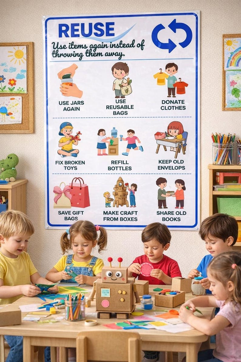 Reduce Reuse Recycle Compost Poster | Reduce Reuse Recycle Compost ...
