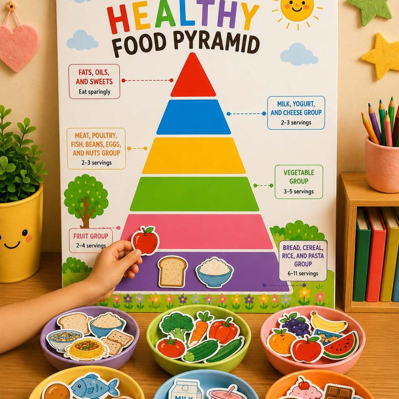Customer Pyramid Chart Food Pyramid Plate - Etsy