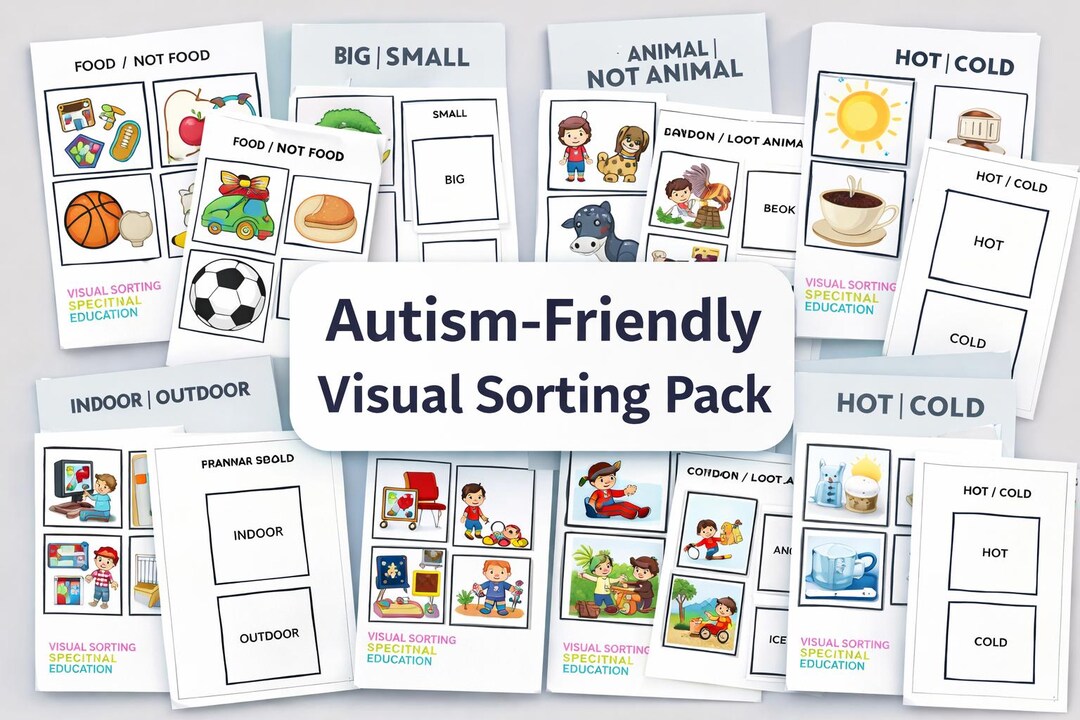 Autism-friendly Visual Sorting Activities | Low-stimulation ...