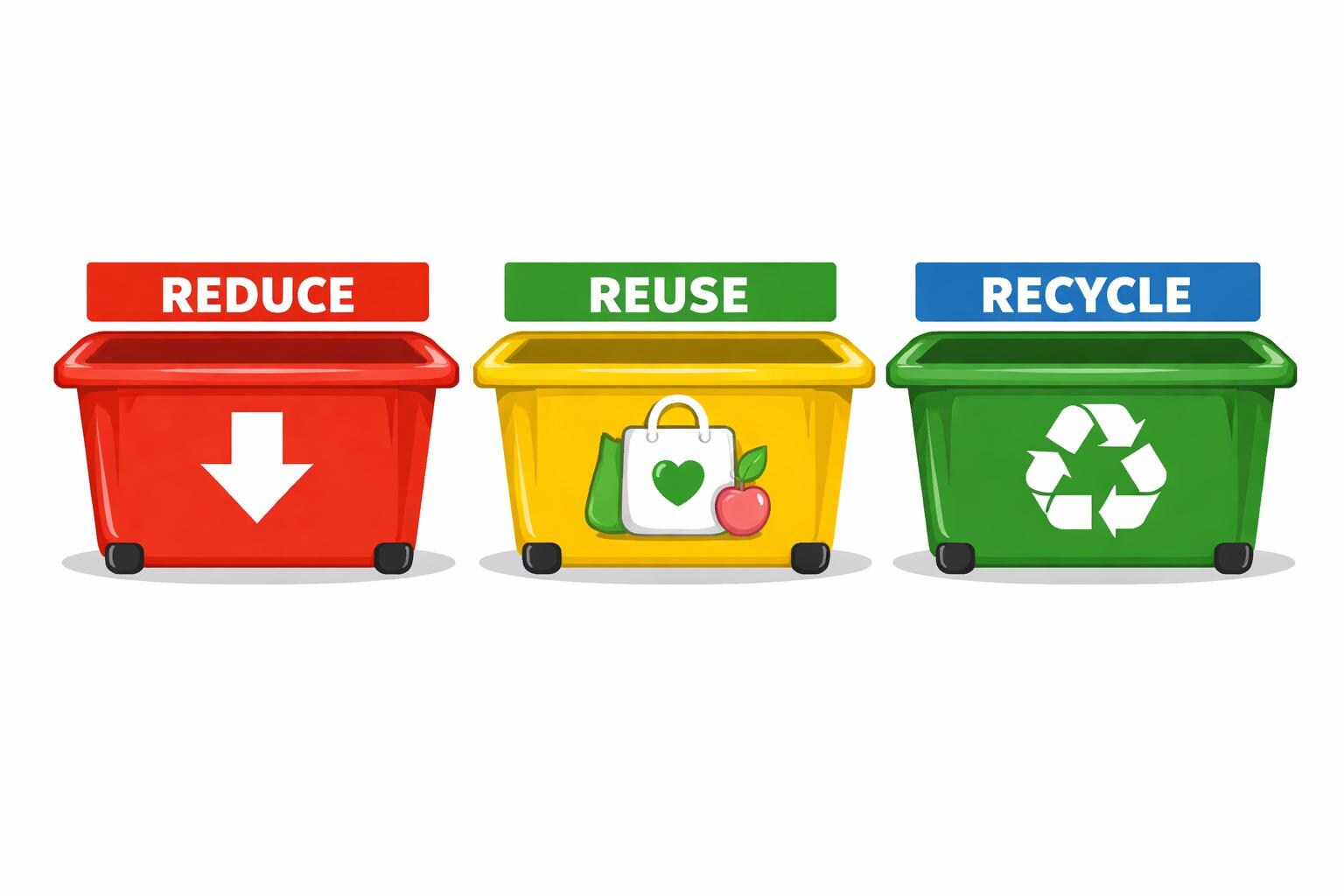 Reduce Reuse Recycle Sorting Activity | 3rs Cut and Paste Printable ...