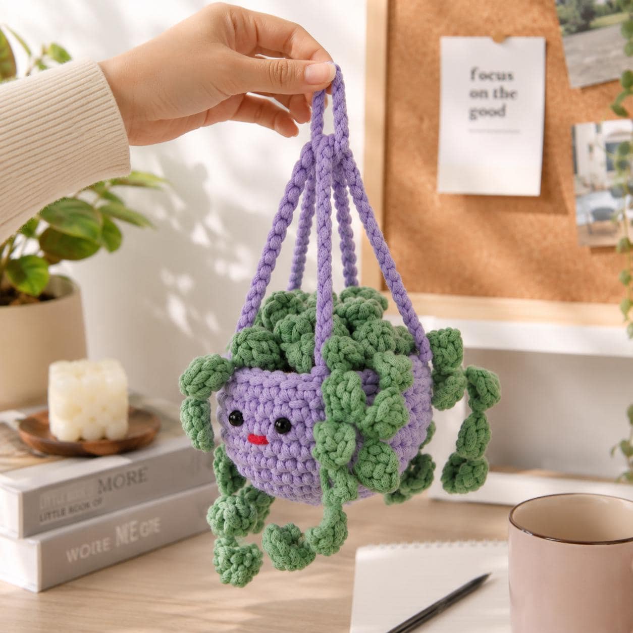 30 String of Pearls Crochet Patterns for Hanging Plants, Mini Pots, and Car Charms 33 Cute Hanging String of Pearls Crochet Plant Pattern