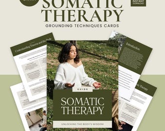 Somatic Therapy Guide Printable | Mind-Body Healing Worksheets, Trauma Therapy Templates, Emotional Regulation & Digital Self-Help PDF