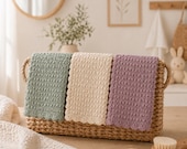 Crochet Baby Blanket Pattern PDF, Easy Textured Berry Stitch Blanket, DIY Baby Gift, Nursery Blanket, Beginner Friendly Crochet Pattern