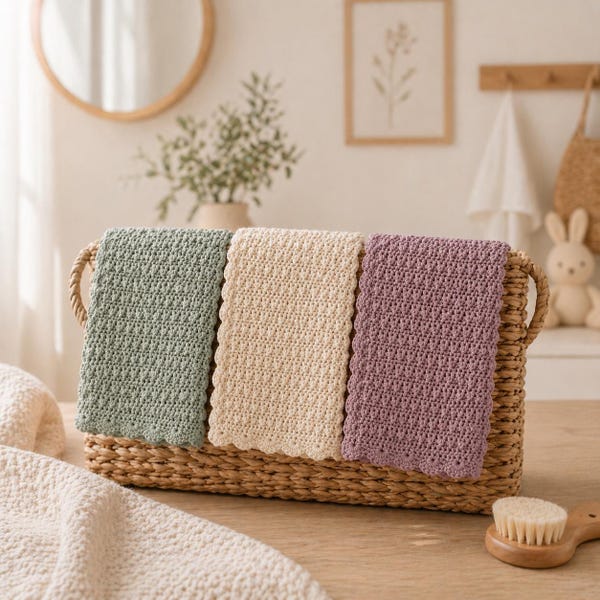 Crochet Baby Blanket Pattern PDF, Easy Textured Berry Stitch Blanket, DIY Baby Gift, Nursery Blanket, Beginner Friendly Crochet Pattern