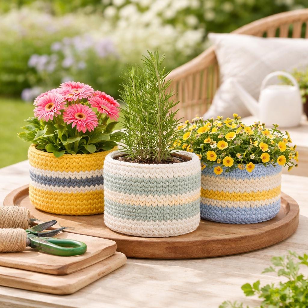 Crochet Planters - Etsy