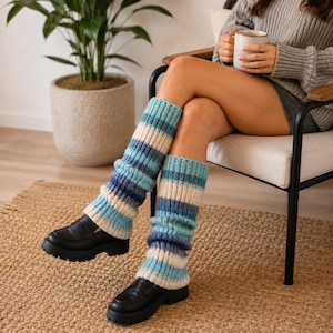 Patrón PDF para calentadores de piernas a crochet, patrón fácil para calentadores de piernas a crochet, leggings de invierno estilo boho, crochet para principiantes, tallas XS-5XL. Descarga instantánea.