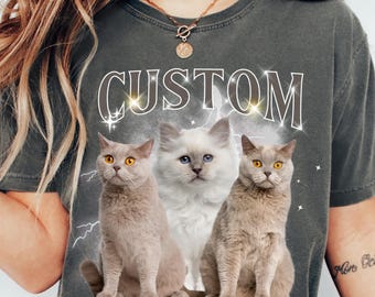 Maglietta personalizzata per cani Comfort Colors, maglietta personalizzata per animali domestici, maglietta personalizzata Bootleg, regalo in ricordo del cane
