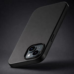 Lyxigt matt silikonskal till iPhone, svart bakstycke för Pro- och Mini-modeller