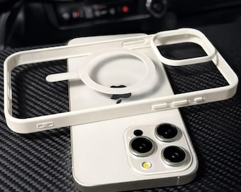 Magnetic Clear Phone Case Wireless Charging Support Shockproof Slim Cover for iPhone Pro Max Plus Models