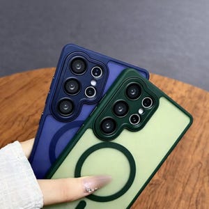 Magnetic Luxury Shockproof Case for Samsung Galaxy S26/S25/S24 Ultra Plus with Magsafe Wireless Charging image 2
