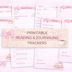 Gemütliches Lesejournal Printable | Book Tracker Bundle (Digitaler Download)