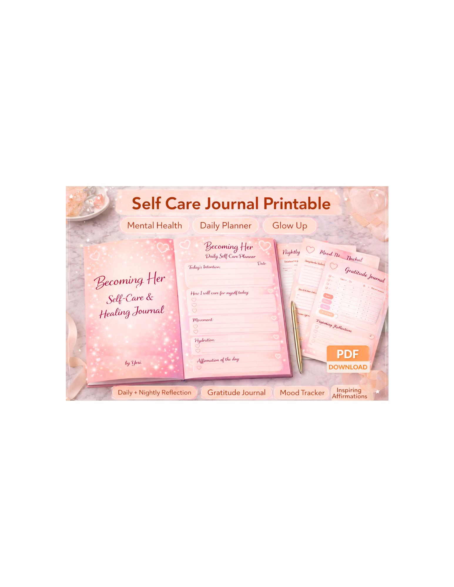 Becoming Her Ultimate Planner & Self-Care Journal Bundle