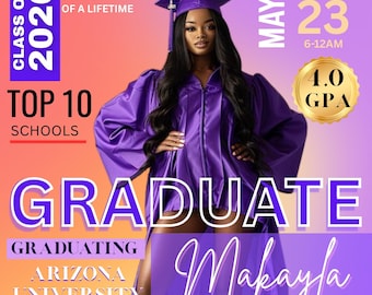 Graduation Magazin Cover Vorlage