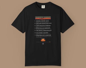 Understanding Halloween: Funny Halloween Costume T-Shirt - No Itchy Wigs or Rubber Masks
