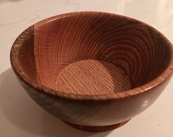 Two-toned Red Oak Footed Bowl, Memphis, TN