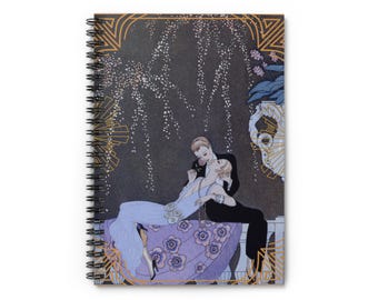 Cuaderno de espiral estilo Art Déco