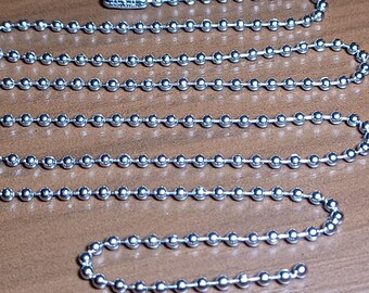 Stainless Steel Ball Chain 1.5mm 2mm 2.4mm Beaded Ball Stainless Steel