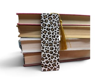 Gold Leopard Pattern 3D Bookmark