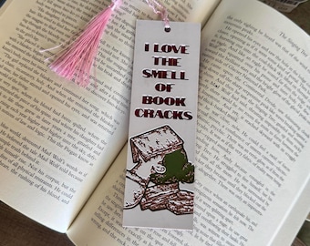 I Love The Smell Of Book Cracks 3D Bookmark