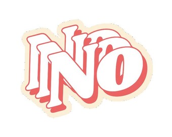 No Vinyl Sticker, snarky Sticker, Tumbler Sticker, Laptop Sticker, Car Sticker