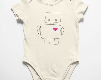 Robot Love Baby Bodysuit