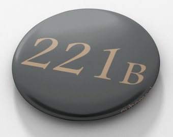 221B Sherlock-Inspired 1.5 Inch Pinback Button