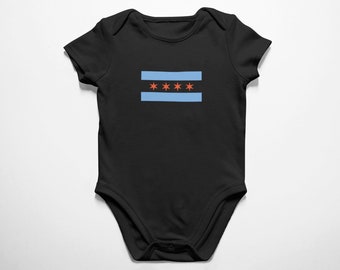 Chicago Flag infant bodysuit