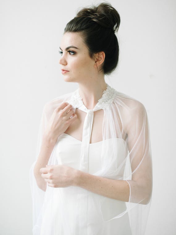 cape gown for wedding