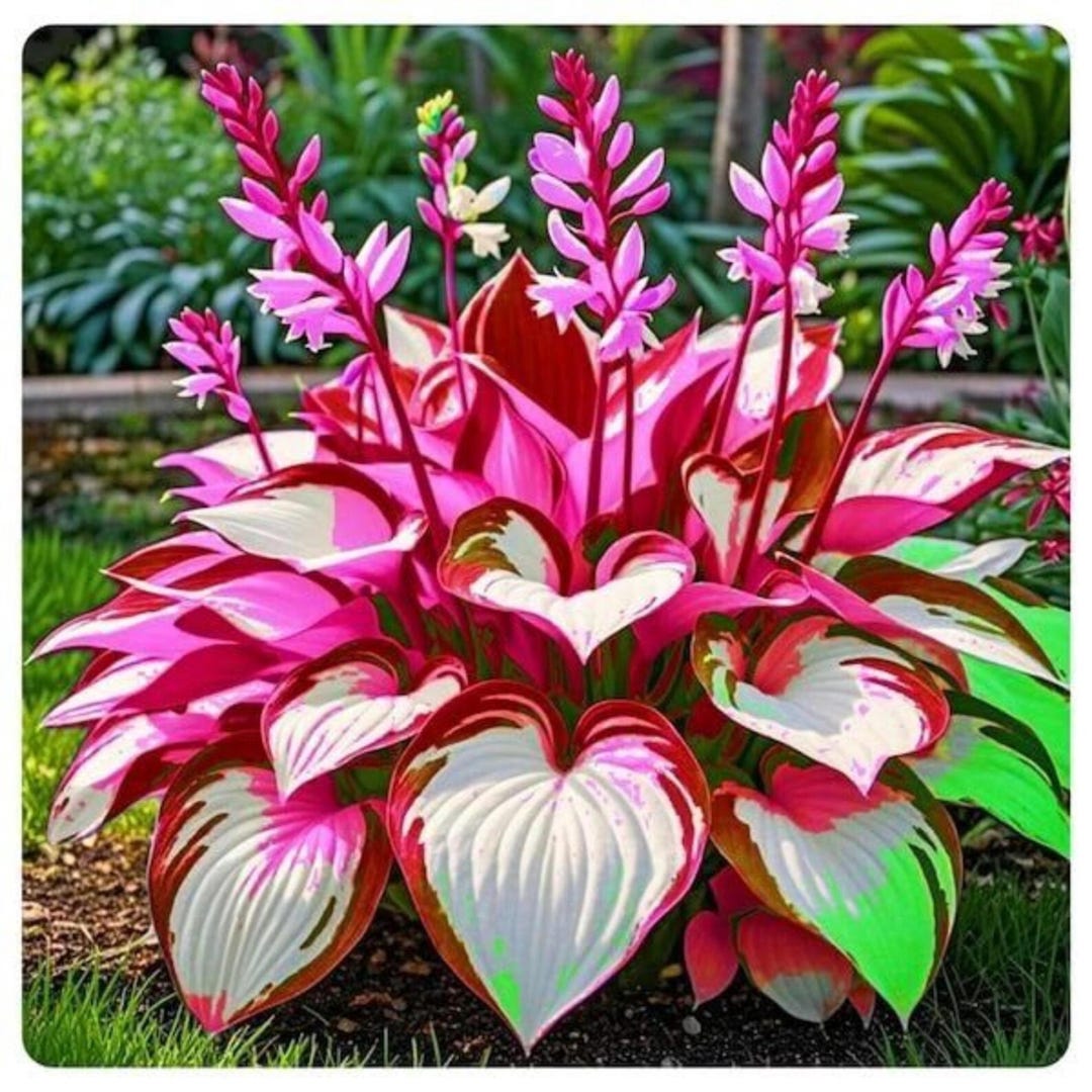 Pretty In Pink Hosta 200+ Pink White Hosta Seeds – Shade Loving Perennial Garden - Etsy