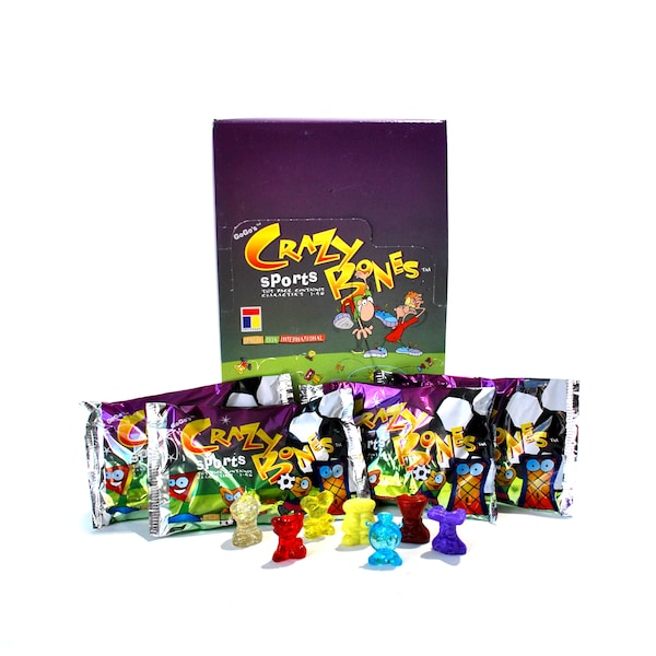 3 paquets de Crazy Bones Sports de Toy Craze Gogo's
