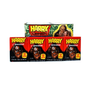 4 packs of Harry And The Hendersons Trading Cards by Topps 1987 image 2