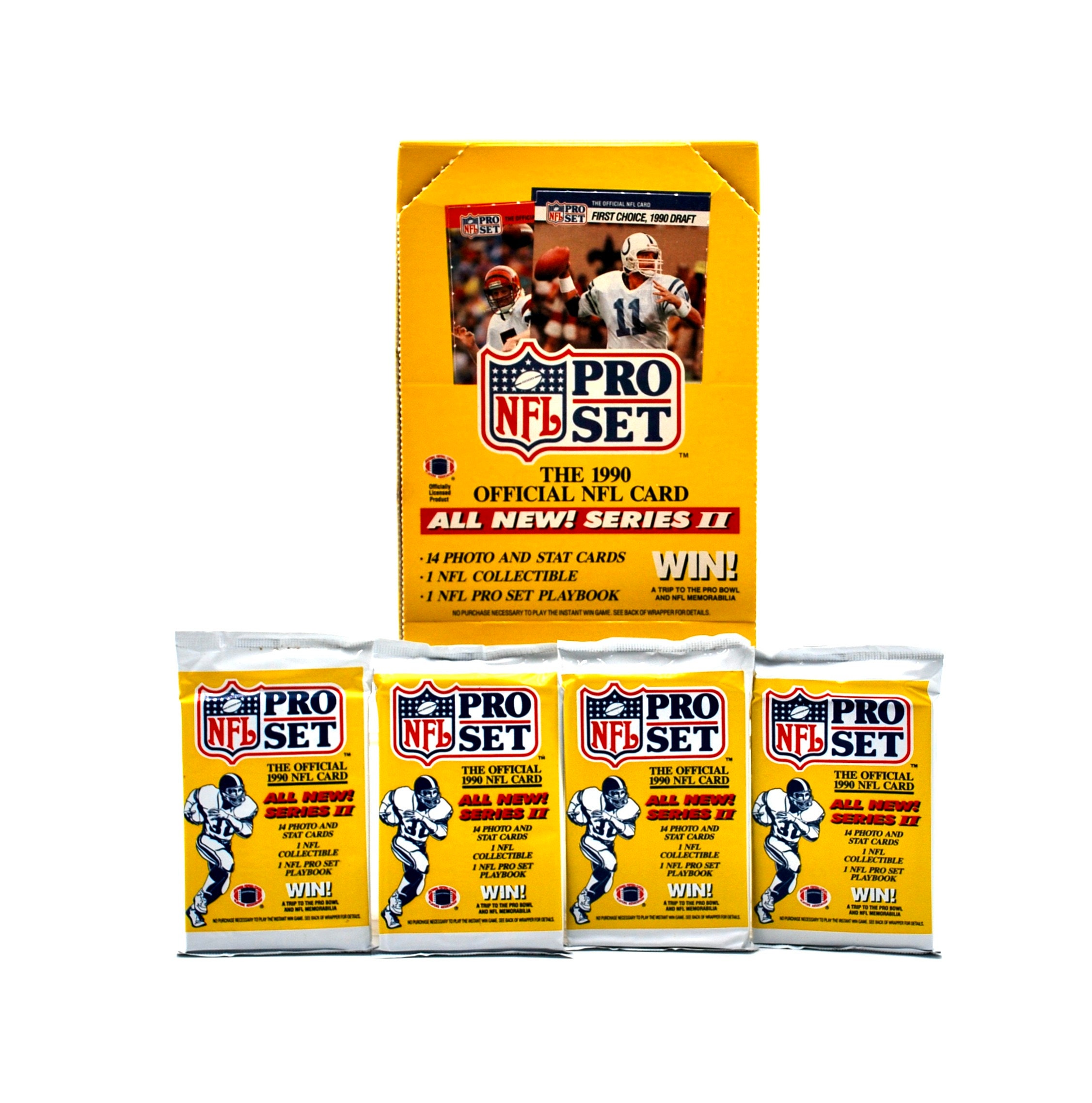 4 Packs of 1990 Pro Set Football Cards Series 2 Possible Emmitt
