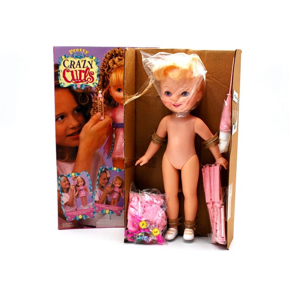 Pretty Crazy Curls Doll by Playmates NIB 1997 - Etsy