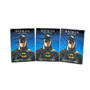 Jeu de cartes à jouer Batman Returns scellé 1992 Michael Keaton